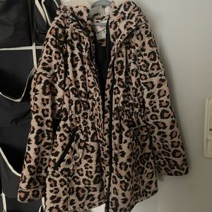 Girls Coat. Jacket Leopard urban republic size 14 fleece lined